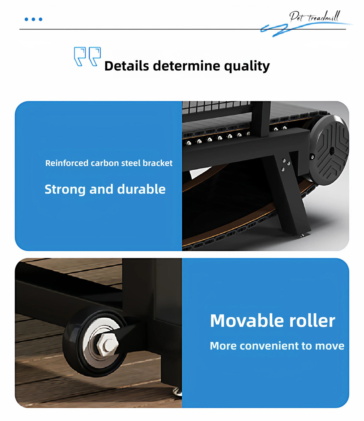 Non-Motorized Adjustable Dog Treadmill
