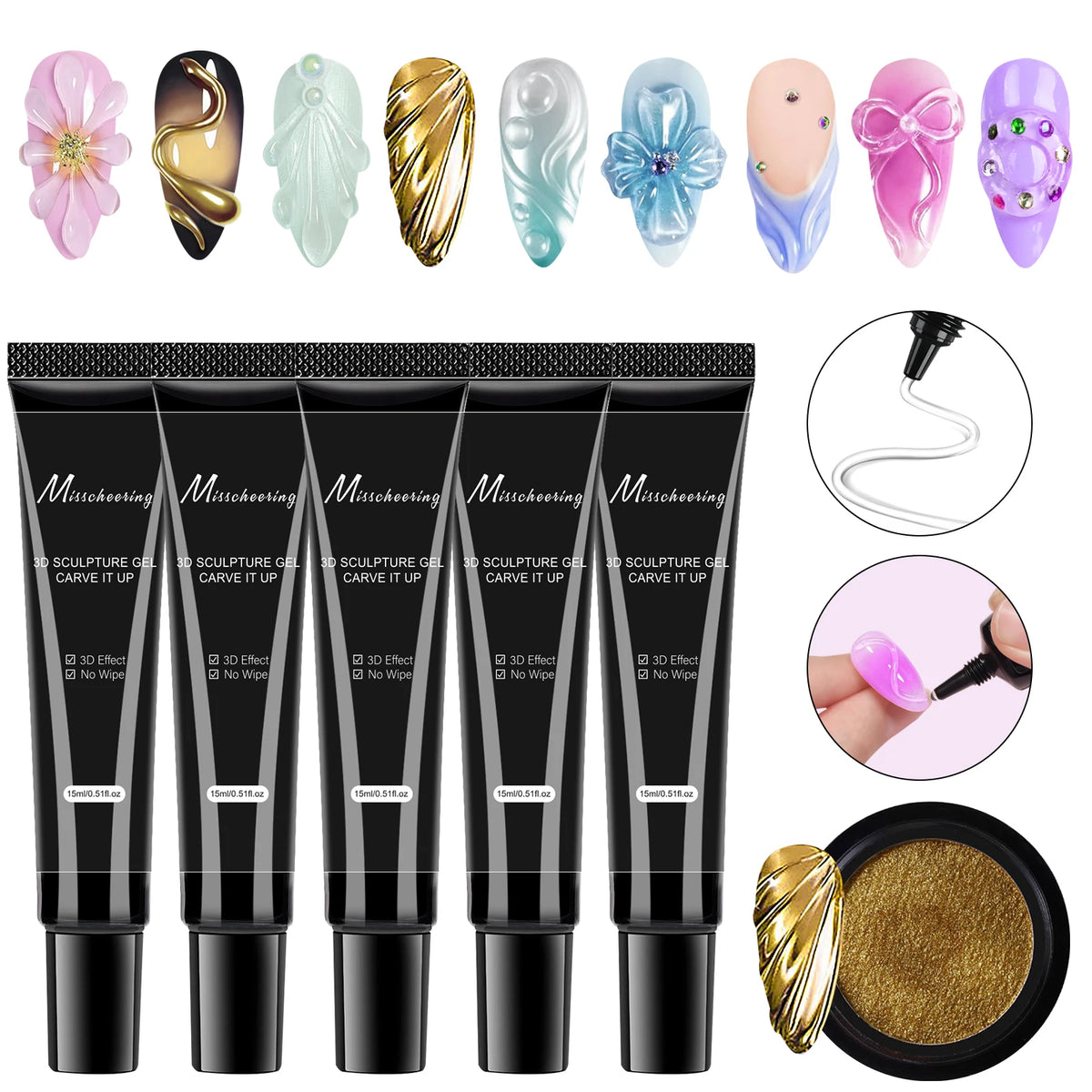 3D Nail Art Modeling Gel – DIY Sculpting Gel