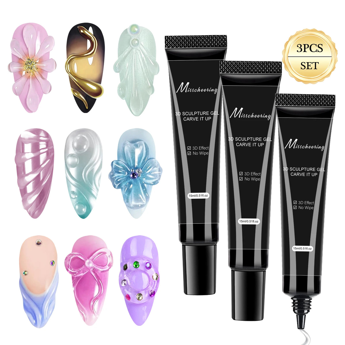 3D Nail Art Modeling Gel – DIY Sculpting Gel