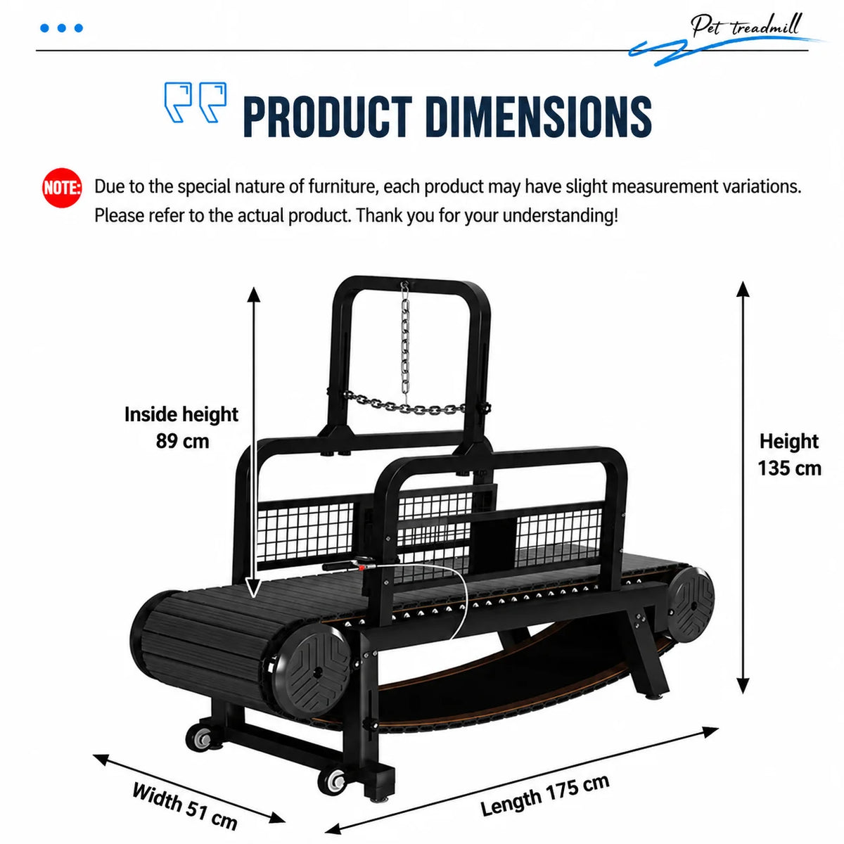 Non-Motorized Adjustable Dog Treadmill